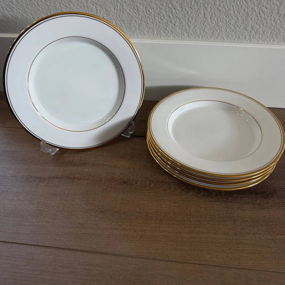 Dansk Concerto Gold Set/5 Salad‎ Plates 9” Style 08502CG Dinnerware Sri Lanka
